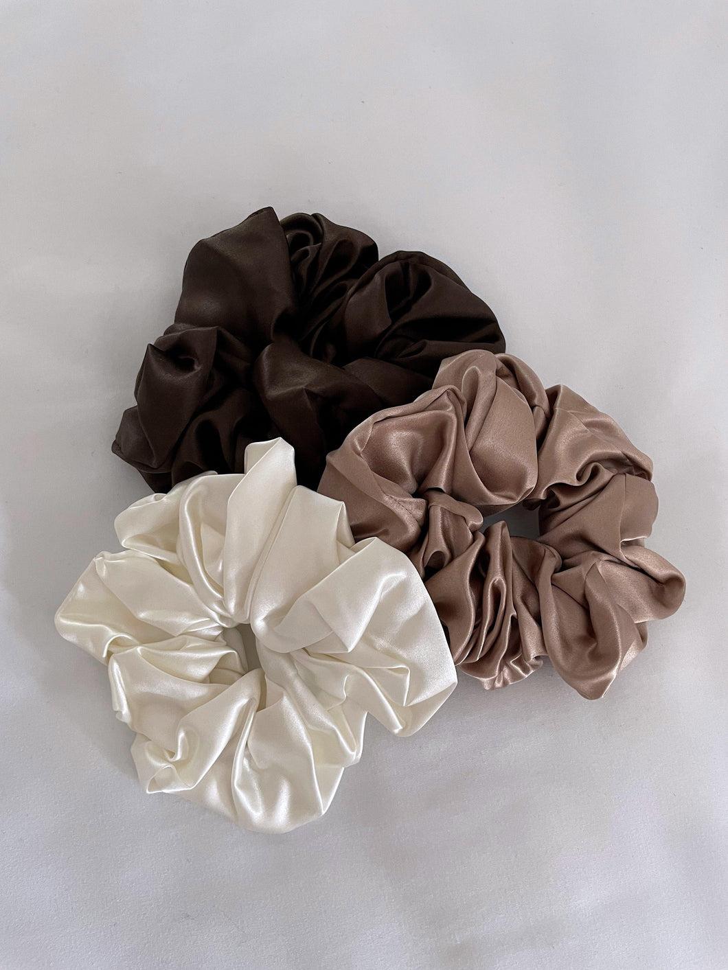 Large Silk Scrunchie - Truly Neutral Collection 